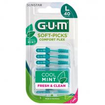 Gum Soft-Picks Palillos interdentales Comfort Flex Fresco Menta x40 - Easypara