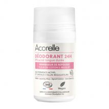 Acorelle Desodorante Roll-On 24 horas Bio Certificado - Minimizador del Crecimiento 50 ml - Easypara