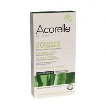 Acorelle Bandes de Cire Froide Aisselles et Maillot BIO Certifiées x20 - Easypara