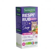 Santarome Respi'Rub Jarabe Junior ecológico A partir de 3 años Sabor Fresa 100 ml - Easypara