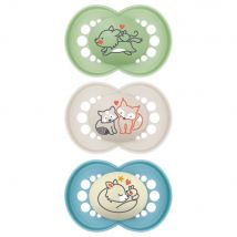 Mam Original Chupetes simétricos a partir de 18 meses x3 - Easypara