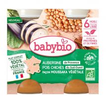 Babybio 100% vegetal Plato completo bio A partir de 6 meses Textura suave 2x200g - Easypara