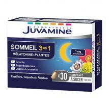 Juvamine Dormir 3 en 1 Melatonina + D. Plantes 30 pastillas para chupar - Easypara