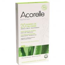 Acorelle Bandas de cera en frío certificadas Bio 20 unidades - Easypara