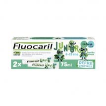 Fluocaril Dentifrice Junior Bi-Fluoré Menthe Douce 6 - 13 ans 2x75ml - Easypara