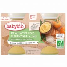 Babybio Mis primeros fondants Arroz con leche a partir de 8 meses 2x130g - Easypara
