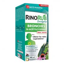 Forté Pharma RinoRub Solución Bronquial Bebible Eucalipto N-Acetyl-cytseine 200 ml - Easypara
