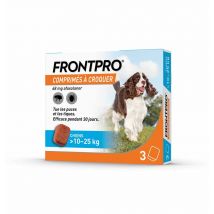 Frontline Frontpro Antiparasitario perro grande 10-25kg pulgas y garrapatas x3 tabletas - Easypara