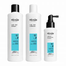Nioxin Kit System 3 para cabellos teñidos/secos/dañados y caída moderada 700 ml - Easypara