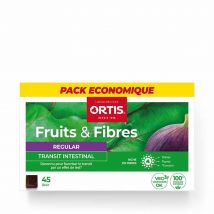 Ortis Frutas y fibras Tránsito intestinal regular 45 Cubos - Easypara