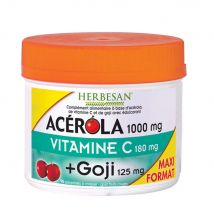 Herbesan Acerola 1000mg Vitamina C 180mg y Goji 125mg 90 comprimidos masticables - Easypara