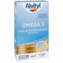 Alvityl Omegas 3 Aceite de pescado salvaje 60 cápsulas - Easypara
