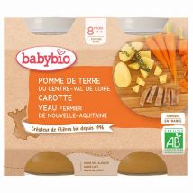 Babybio Menu Del Dia Potito A Partir De 8 Meses 2x200g - Easypara