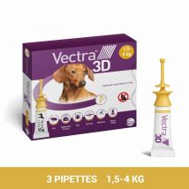 Vectra Solución spot-on para perros de 1,5-4 kg 3 pipetas - Easypara