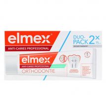 Elmex Anticaries Profesional Pasta dental para ortodoncia junior sabor menta 2x75ml - Easypara