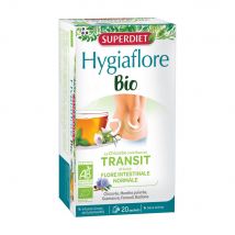 Superdiet Hygiaflore Transit Infusion Bio 20 Sachets - Easypara