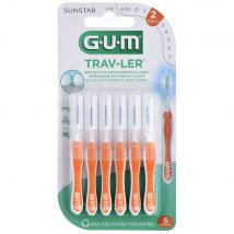 Gum Trav-ler Trav-ler 1412 cepillos interdentales 0,9mm X6 x6 - Easypara