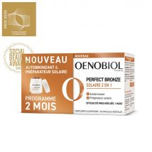Oenobiol Perfect Bronze Solar 2 en 1 Autobronceador y protección solar 60 cápsulas vegetales - Easypara