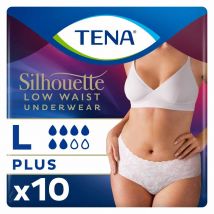 Tena Silhouette Ropa Interior Femenina Protect Urinary Low Rise Plus Le Blanc - Easypara