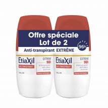 Etiaxil Antitranspirante Desodorante roll-on extrema 96h piel normal 2 x 50 ml - Easypara