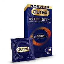 Durex Intensity Preservativos sin látex calor corporal compartida extra lubricados 10 unidades - Easypara