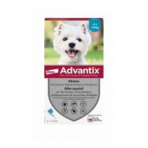 Advantix Pipetas para perro pequeño de 4 a 10 kg 4 x 1 ml - Easypara