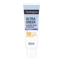 Neutrogena Ultra Sheer Fluido solar invisible antiedad SPF50 50 ml - Easypara