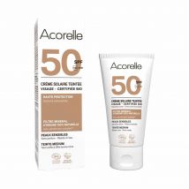 Acorelle Crema solar facial con color SPF50 50 ml - Easypara