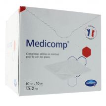 Hartmann Medicomp Compresas estériles no tejidas 10cmx10cm 50x2 - Easypara