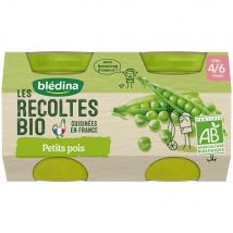 Blédina Les Recoltes Bio macetas de harinas vegetales ecológicas De 4 a 6 meses 2x130g - Easypara