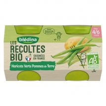 Blédina Pequeñas macetas de legumbres Les Recoltes Bio De 4 a 6 meses 2x130g - Easypara