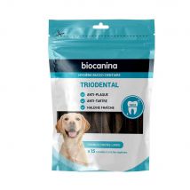 Biocanina Higiene X15 Triodental Cuchillas Masticables Perros Grandes Más de Triodental Perros grandes de más de 30 kg 30 kg - Easypara