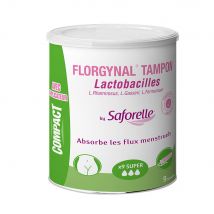 Saforelle Florgynal Assorbenti con Lactobacillus per le mestruazioni Super compatto con applicatore X9 - Easypara