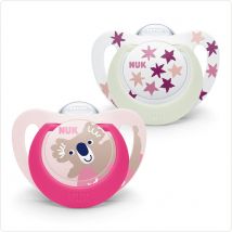 Nuk Succhietti fisiologici Starlight 18-36 mesi 2pz - Easypara