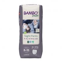 Bambo Nature Notte per bambine da 8 a 15 anni da 35 a 50 kg x10 - Easypara