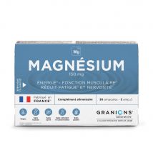 Granions Magnesio 150 mg Réduction de la Fatigue 30 fiale - Easypara