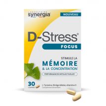 Synergia Focus D-Stress Stimola la memoria 30 compresse - Easypara