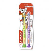 Elmex Spazzolino da denti per bambini da 0 a 3 anni x2 - Easypara