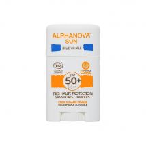 Alphanova Organic Sun Stick solare Balena blu SPF50+ bio viso 12g - Easypara