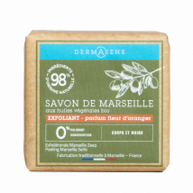 Dermasens Scrub solido ai fiori d'Arancio Sapone di Marsiglia 100g - Fatto in Francia - Easypara