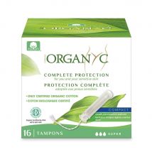 Organyc Tampone applicatore Super in 100% cotone organico x16 - Easypara