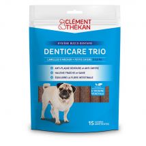 Clement-Thekan Denticare Trio Denticare Trio Stecche masticabili per Cane da 5 a 10kg Promuove l'igiene orale 15 strisce - Easypara