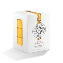 Roger & Gallet Bois D'Orange Set regalo di sapone benefico Base dell'impianto 3x100g - Fatto in Francia - Easypara