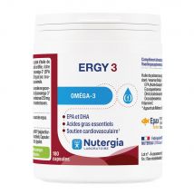 Nutergia Ergy 3 Omega 3 180 capsule - Fatto in Francia - Easypara