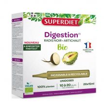 Superdiet Digestione organica 20 monodosi da 15 ml - Fatto in Francia - Easypara