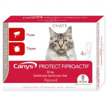 Canys Protect Fiproactif 50 mg soluzione spot-on per Gatti 4x0,50ml - Easypara