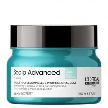 L'Oréal Professionnel Scalp Advanced Shampoo e maschera professionale all'argilla 2 in 1 250ml - Easypara