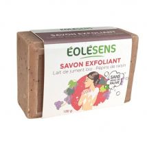 Eolesens Sapone esfoliante Latte di cavalla e semi d'uva biologici 100g - Easypara