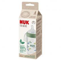 Nuk For Nature Biberon all'eucalipto Taglia M da 6 a 18 mesi 260 ml - Easypara