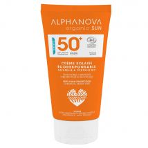 Alphanova Organic Sun Crema solare viso bio Spf50+ impermeabile Profumo Monoi 50ml - Fatto in Francia - Easypara